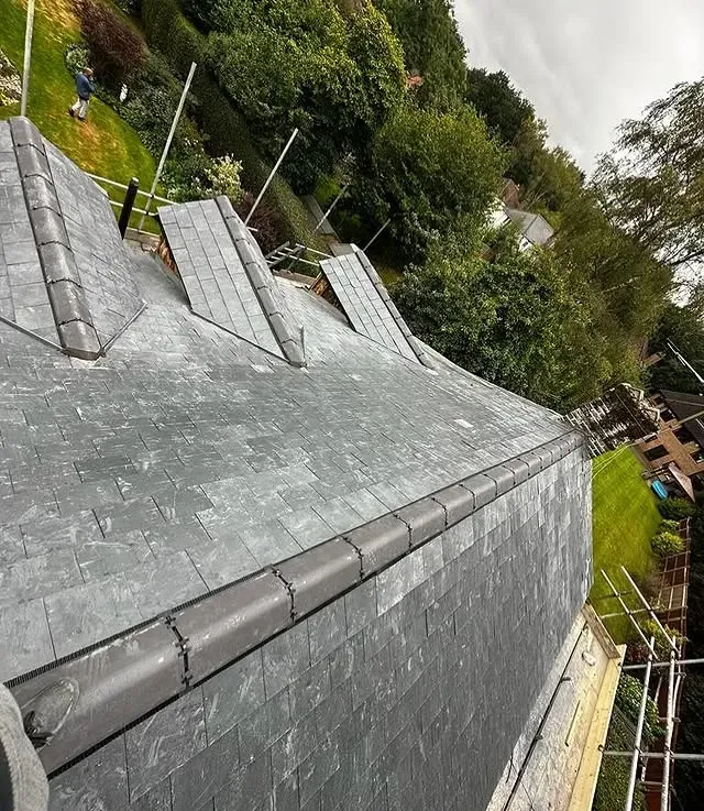 Flat roof rubber membrane installation
