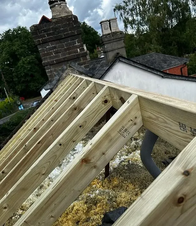Roof repair job on a residential Surrey property
